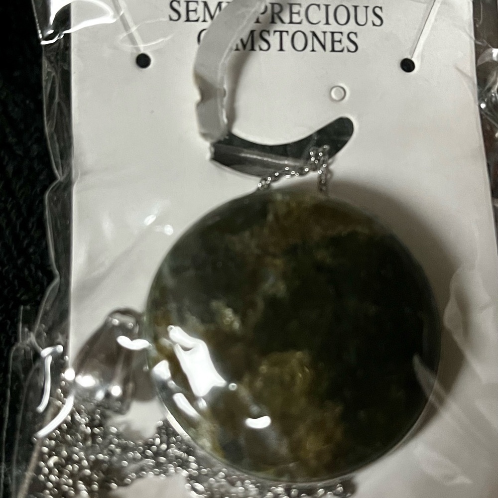 Gemstone Silver Pendant Necklace